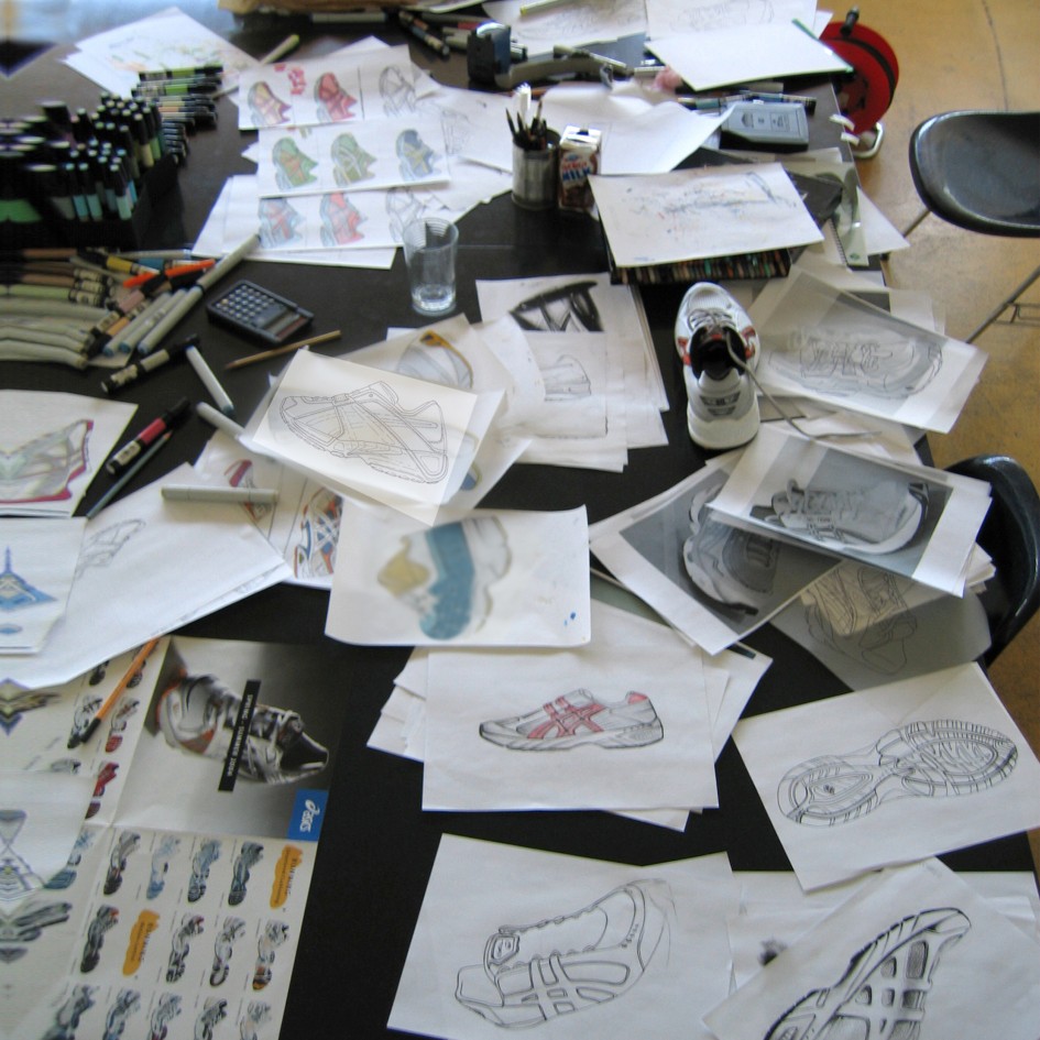 Asics Shoe Sketches
