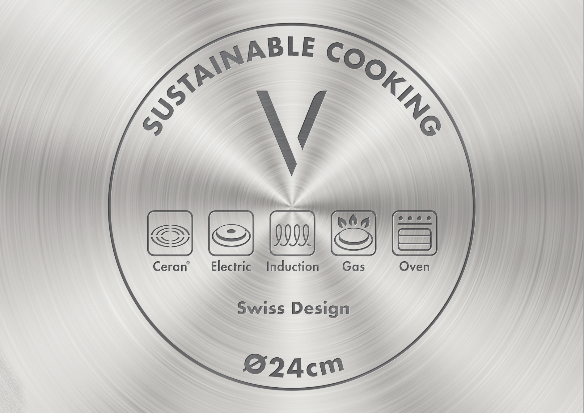 information graphic on the bottom of the pot