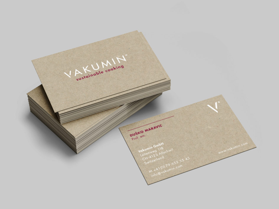 vakumin business card design