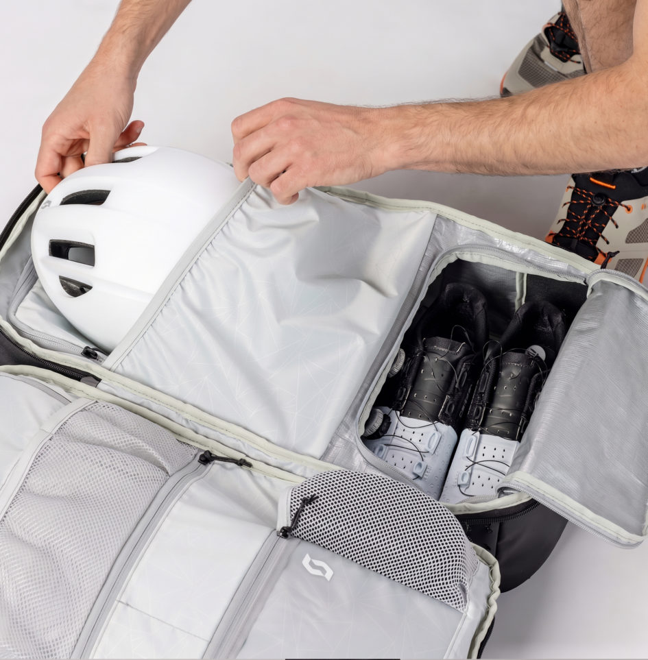 Scott travel collection inside The inside of the backpack from the Scott Travel Collection
