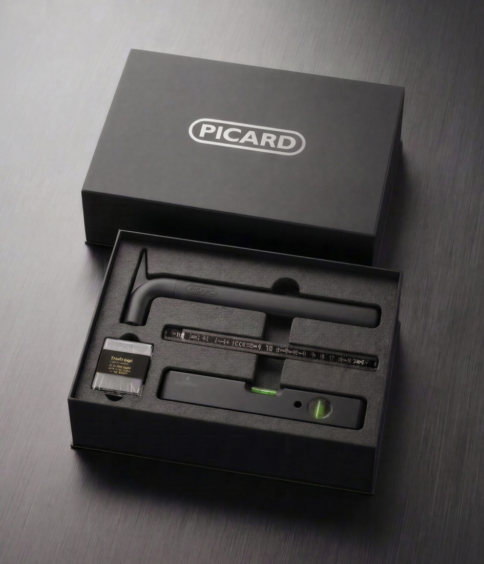 Picard Hammer Tool Set The photograph shows a toolbox for home use